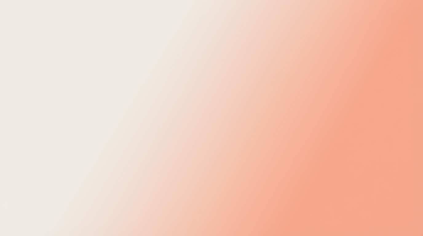 Warm abstract gradient illustrating the contrast between algorithmic and human recruiting
